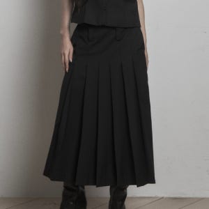카키포인트 Pleats Long Skirt Collabo 5-2