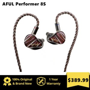 AFUL Performer 8S HiFi 이어폰 1DD+6BA+1패시브 라디에이터+1마이크로 평면형 인이어 유선 헤드폰 음악 이어버드 IEM AFUL P8S HiFiGo