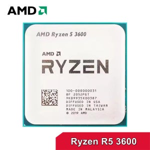 AMD Ryzen 5 R5 3600 3.6GHz 6코어 12스레드 CPU 프로세서 7NM 65W L3=32M 소켓 AM4