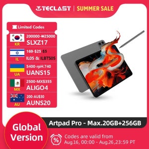 Teclast ArtPad Pro 12.7인치 2.2K 디스플레이 8GB(+12G) 256GB MediaTek Helio G99 10000mAh 30W 안드로이드 15 태블릿 PC