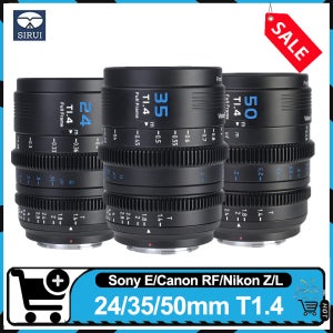 시루이 VP-1 24mm 35mm 50mm T1.4 풀프레임 시네 렌즈 (소니 ZV-E1, 루믹스 GH5, 니콘 Z50, 캐논 R50 호환)