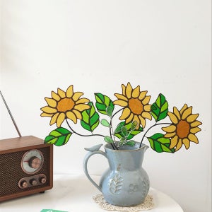 금전운을 부르는 해바라기 꽃, 유리가빛나는날에