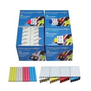 오미야 탄산 분필 빨강 1갑 (10자루)