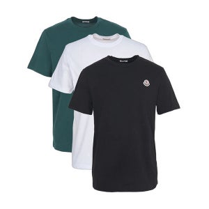몽클레르 26SS  로고 패치 3팩 남성 반팔티셔츠 8C00032 829H8 3P0