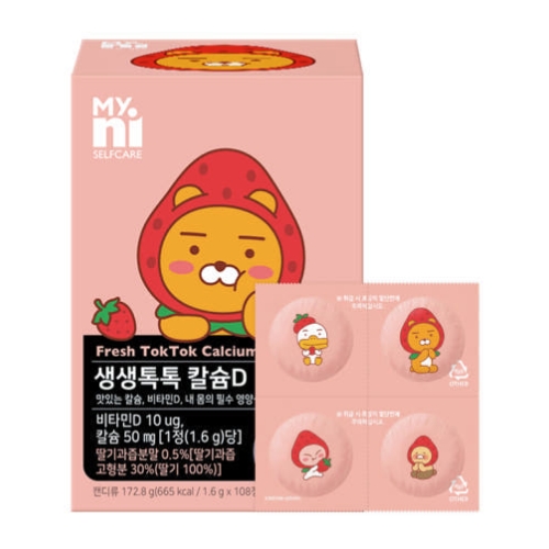 마이니 생생톡톡 칼슘D 1.6g x 108정, 1개