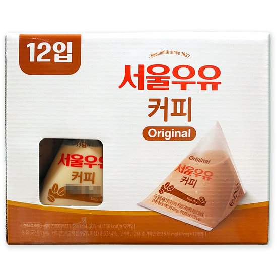 삼각형 커피 우유