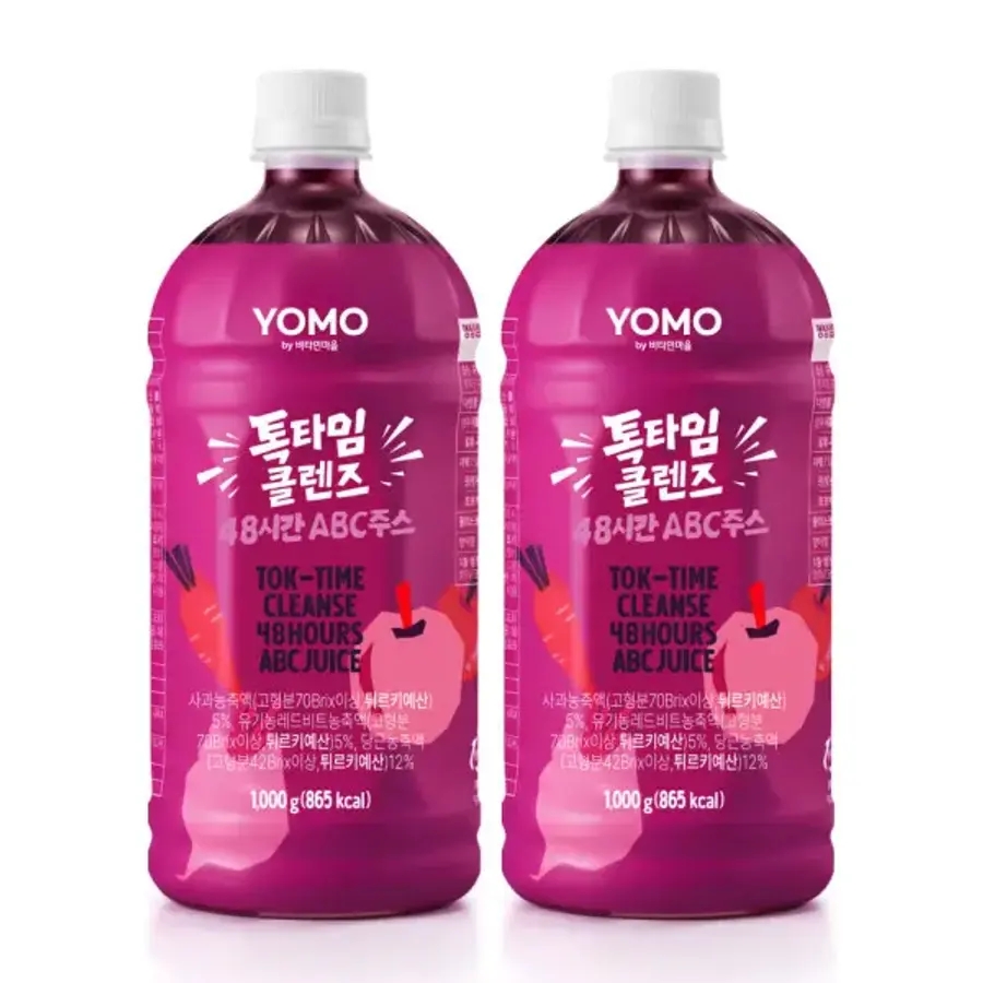 <b>비타민</b>마을 <b>클렌즈</b> 주스 톡타임 ABC주스 1000g 2병 GST