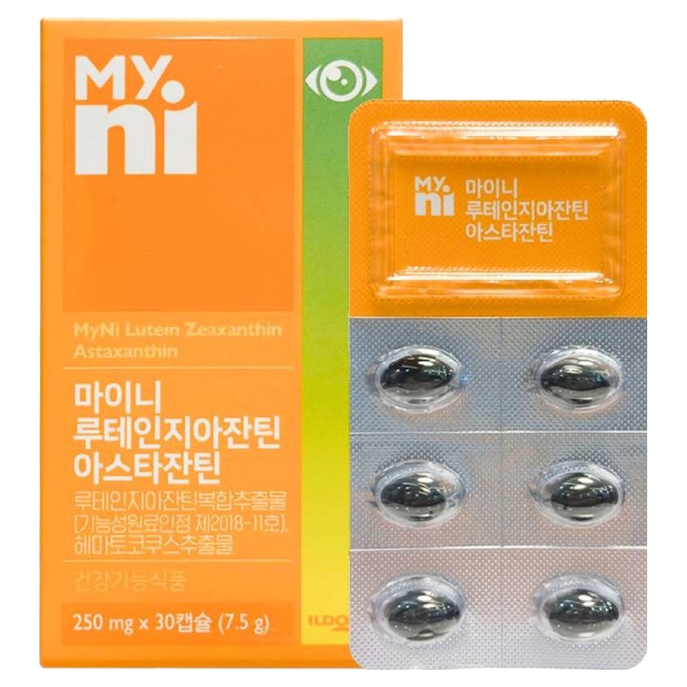 마이니 루테인지아잔틴 아스타잔틴 250mg x 30캡슐, 3개