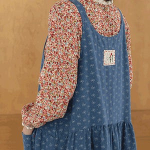 잔꽃끈린넨원피스 [DB60602]