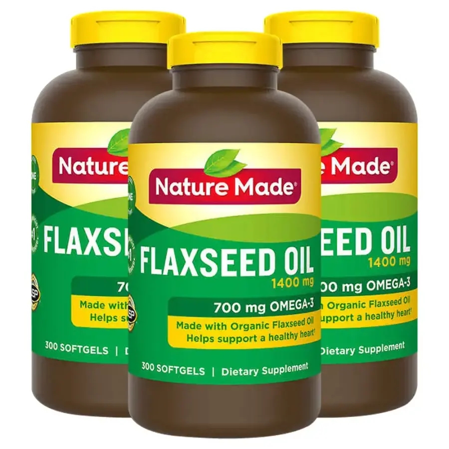 네이처메이드 아마씨유 <b>플랙씨드</b> 오일 1400mg 300정 3개