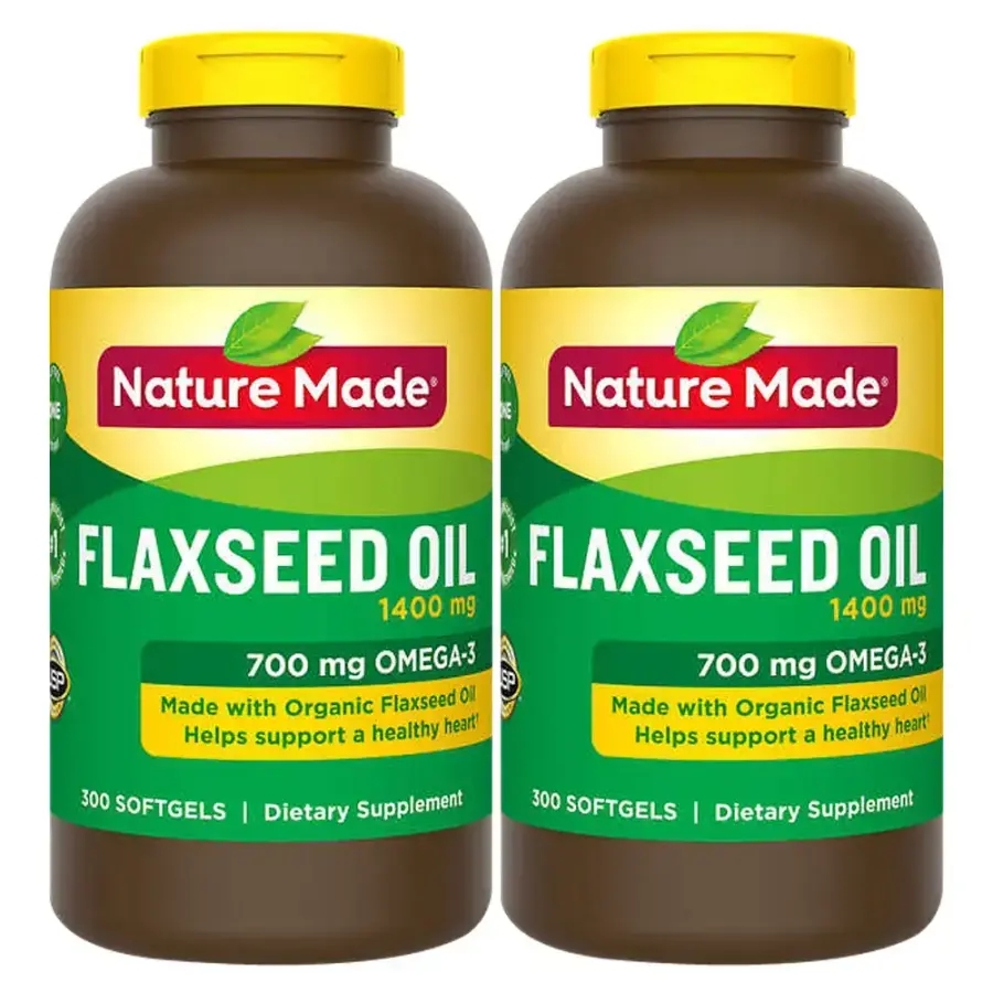 네이처메이드 아마씨유 <b>플랙씨드</b> 오일 1400mg 300정 2개