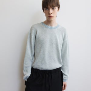 르셉템버 Open-Knit Pullover [Blue]