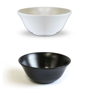 조르지오 멜라민 JOB781F2 대접 라면 우동 면그릇 20.2x8.4cm 24호 블랙