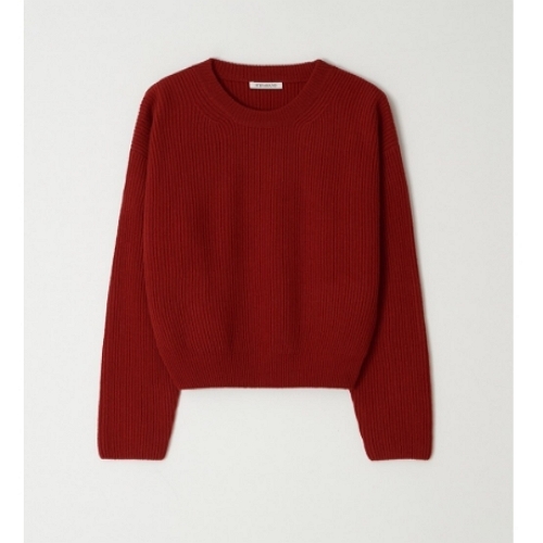 스텝어라운드 캐시미어 드롭 라운드 니트