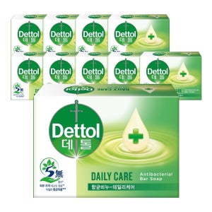 데톨 항균비누 데일리케어 100gx10개 손세정 세수 미용비누