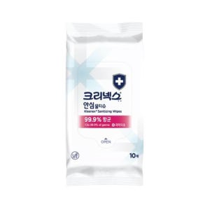 크리넥스 99.9% 항균 안심물티슈 10매