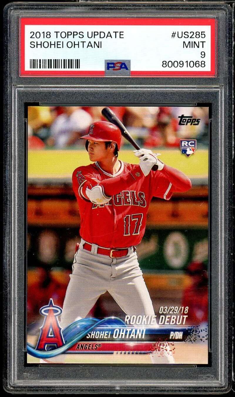 오타니 쇼헤이 루키 카드 2018 탑스 업데이트 US285 PSA 9