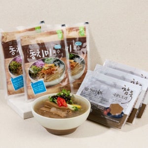 [밋앤밀] 지리산 묵가 춘향골 고품질 국내산 참도토리묵 400g 6팩+동치미육수 6팩