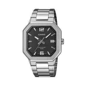 카시오 MTP-B195D-1AVDF 사각 손목시계 파텍필립 노틸러스맛 블랙