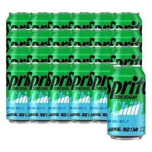 케이티알파쇼핑 스프라이트 제로 Chill 350ml X 24캔