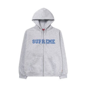 슈프림 컬리지에이트 아플리케 집업 후드 스웨트셔츠 593878 Collegiate Applique Zip Up Hooded Sweatshirt Ash Grey 2 153863704