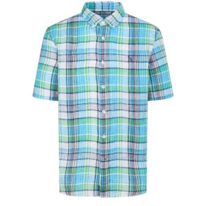 [롯데백화점] 헤지스 [26SS][2컬러 택1] 남성 린넨 마드라스 체크 반팔 셔츠 HZSH6B535 LE1221273363