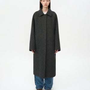 [인사일런스 우먼] 빈티지 클래식 발마칸 코트 HERRINGBONE IW2E4CT04HB