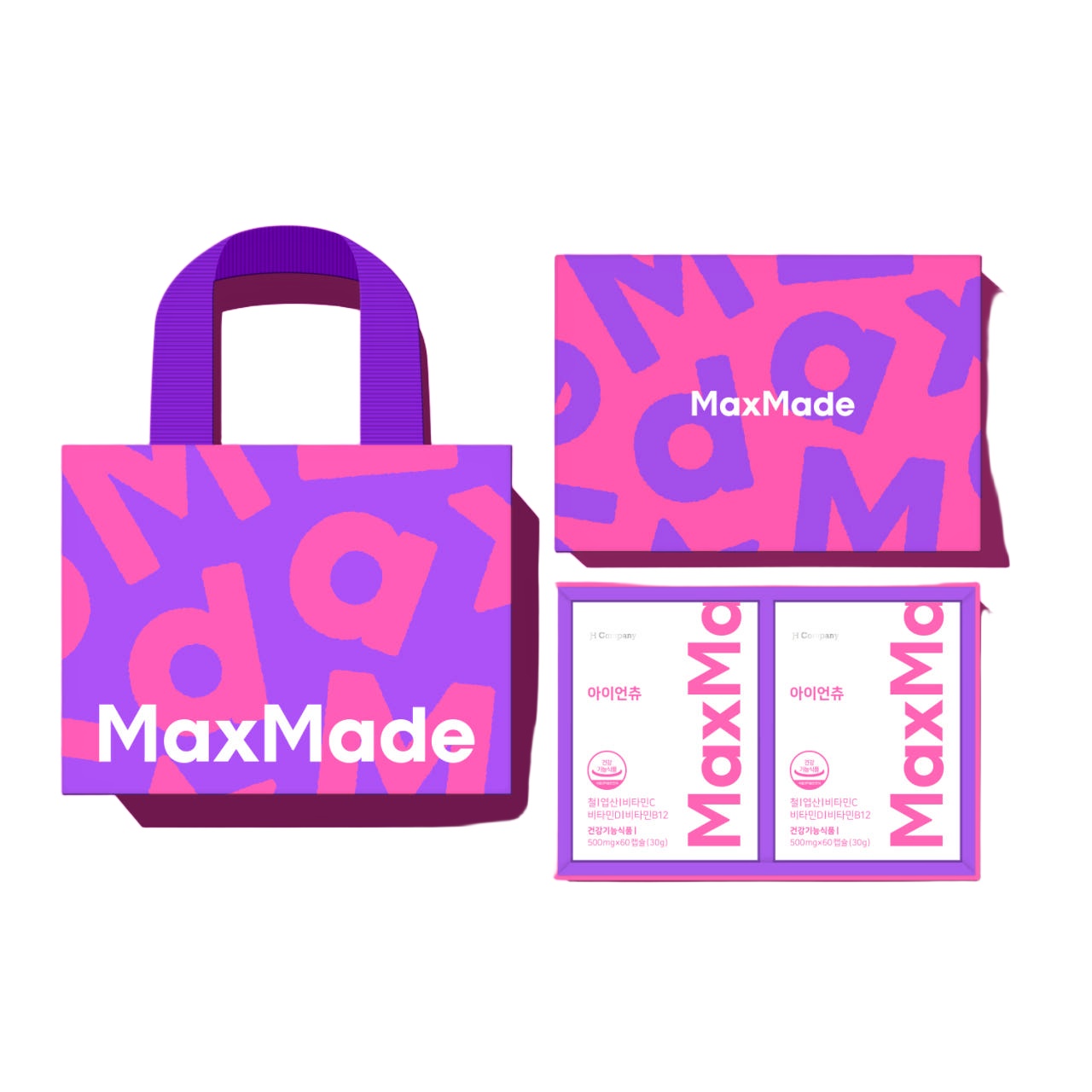 <b>맥스메이드</b> 아이언츄 선물세트 500mg x 60정, 1개