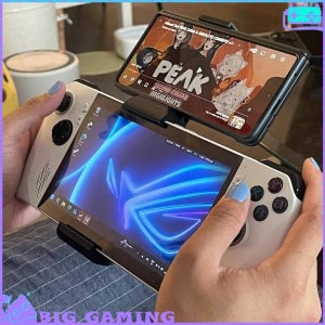 Rogally Steam Deck 스위치 게임 콘솔 도킹 스테이션 용 게임 핸드 헬드 스탠드 휴대용 게임 컨트롤러 액세서리 전화 홀더