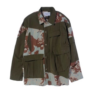 니들스 X 노마리듬 텍스타일 리빌드 커버올 자켓 올리브 X 카모 N41-NN02_OC