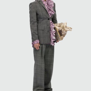 [엠에스지엠] 프린스 오브 웨일스 체크 와이드 울 팬츠 MG26M3FRA5495 4042MDP02 267306