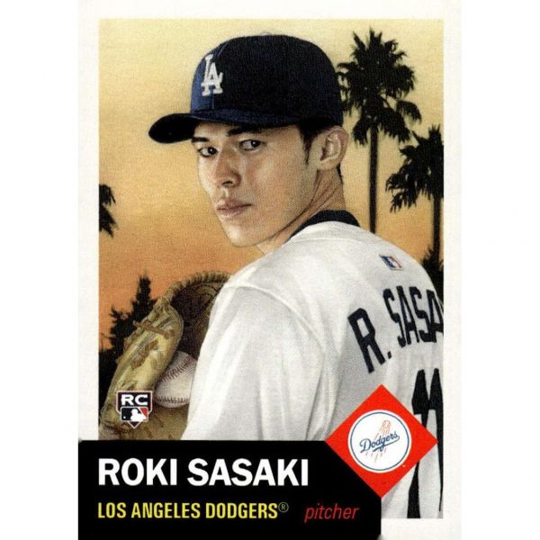 2025 탑스 MLB 리빙 세트 로키 사사키 838 로스앤젤레스 다저스 루키 RC 야구 카드  2025 탑스 MLB 리빙 세트 사사키 로키 838 로