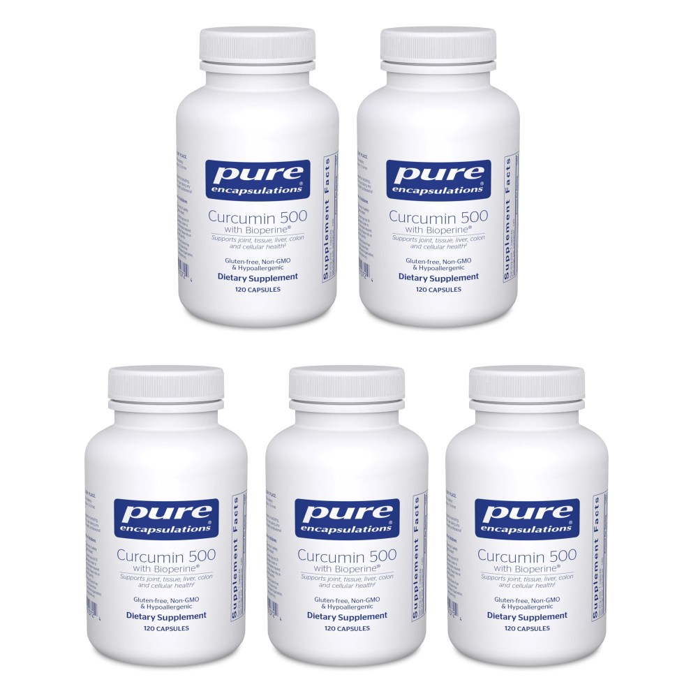 <b>퓨어인캡슐레이션 커큐민</b> 500 바이오페린 120개입 5개