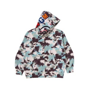 베이프 맵 카모 샤크 릴렉스드 핏 후드 멀티 0ZXSWM001151O 풀 집 135313748