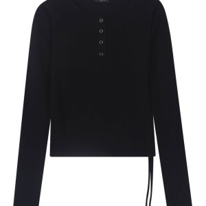 버커루 여성 헨리넥 긴팔 TS(B243TS500P)