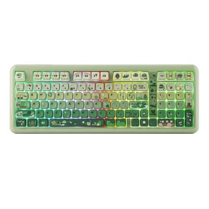 KiiBOOM Phantom98 Lite 96% ANSI US 레이아웃 핫스왑 유선/블루투스/2.4GHz 무선 기계식 키보드 RGB 백라이트 (윈도우/맥용)