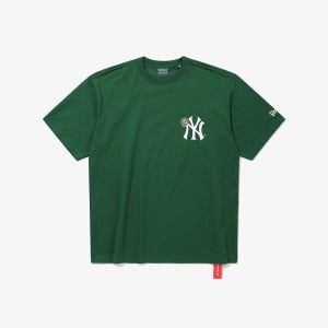 [롯데백화점] 뉴에라 MLB 뉴욕 양키스 챔피언스 링 티셔츠 포레스트 그린 15147548 LE1221074698