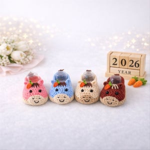 🐎후기이벤트🥕 2026 붉은 말띠해 아기 뜨개신발 임신선물, 해보니(haeboni)