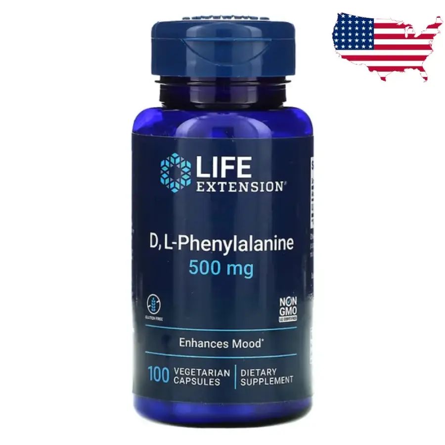 라이프익스텐션 D L <b>페닐알라닌</b> 500mg 100베지캡슐