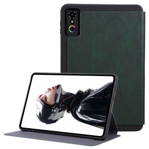 ZTE nubia RedMagic Astra 충격 방지 케이스용 스탠드가 있는 PU 가죽 태블릿 커버 - 그린