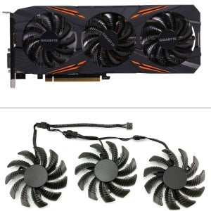 기가바이트 AORUS GTX 1080 1070 Ti G1 게임용 냉각 팬, GTX 1070Ti G1 게임용 비디오 카드 쿨러 팬, T128010SU, 0.35A, 75mm