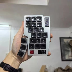 3X6 접이식 무선 분할형 기계식 키보드(엔코더 포함) 블루투스 무선 핫스왑 로우 프로파일 트랙볼 인체공학적 키보드