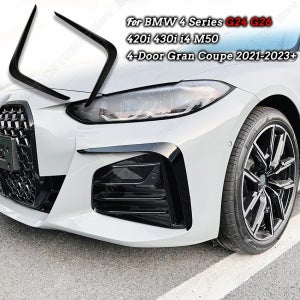 BMW 앞 범퍼 사이드 스포일러 립 스플리터 디퓨저 튜닝 바디킷 액세서리, BMW G24 G26 420i 430i i4 M50 4 시리즈 4 문짝 2 개