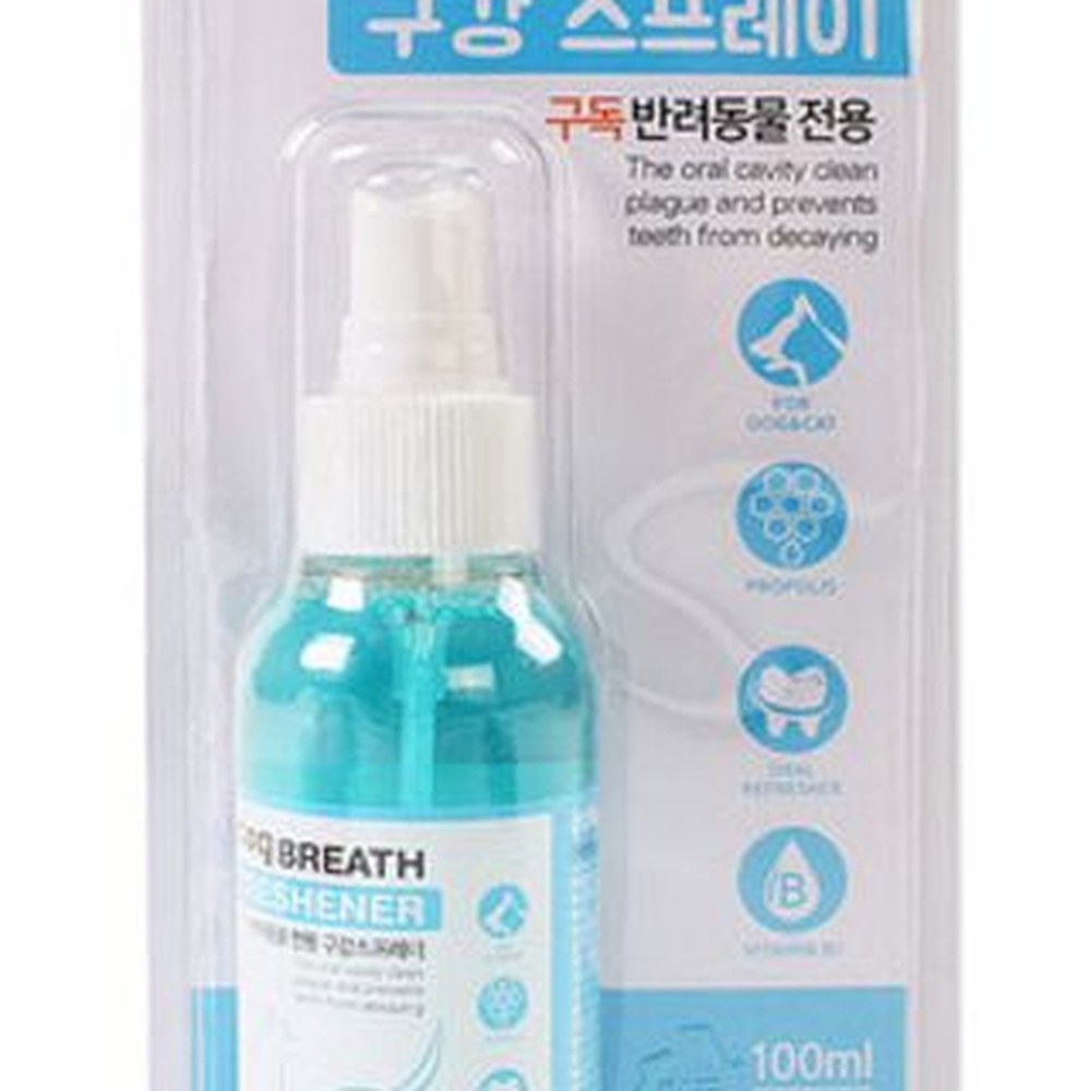 강아지 구강 스프레이 유기농 애견 치석 스프레이 100ml (포켄스)