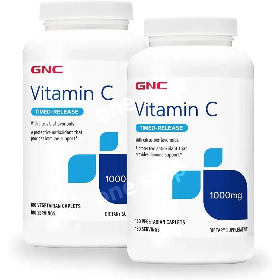 GNC <b>비타민</b>C <b>타임드릴리즈</b> 1000mg 트윈팩