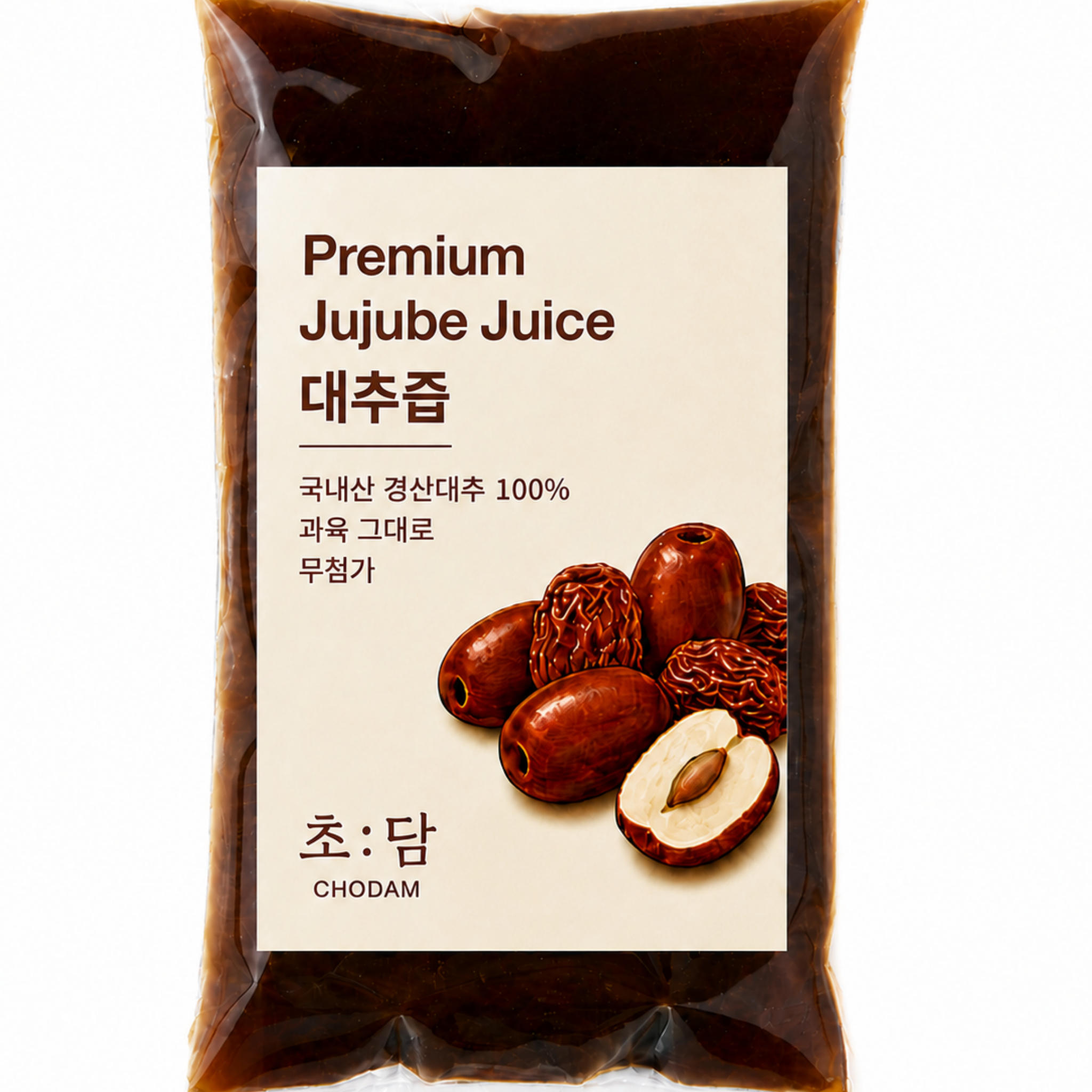 경산대추 진한 대추즙 수제 설탕무첨가 초담  1박스  60개입  100ml