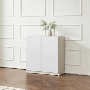 PNP H-C1065 도어형 수납장 800X800 디셈버 아파트 원룸 다용도 실용적 문여닫이 LPM 국내제작  화이트