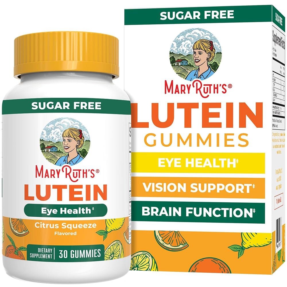 MaryRuth’s 제아잔틴이 함유된 루테인 젤리 및 제아잔틴 보충제 눈 블루 라이트 필터링 시력 지원 기능을 위한 GMO 프리 60개입  1개  60
