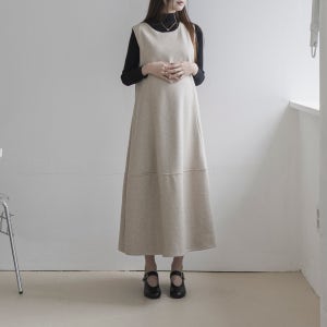 빅사이즈 울플레어 원피스