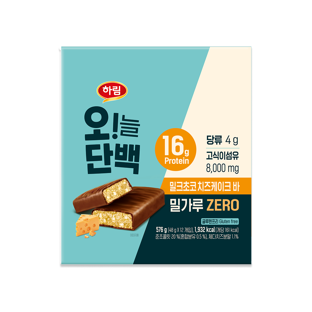 오늘단백 밀크초코 치즈케이크 바